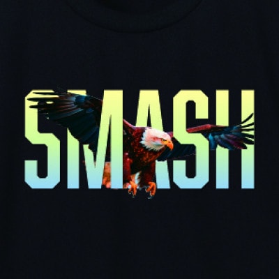 JTTA公認　卓球ユニフォーム【男女兼用(ドライ):150サイズ】イーグル　ブラック