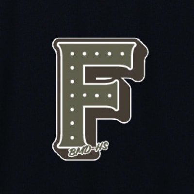 JTTA公認　卓球ユニフォーム【男女兼用(ドライ):XLサイズ】アルファベット　F　ブラック