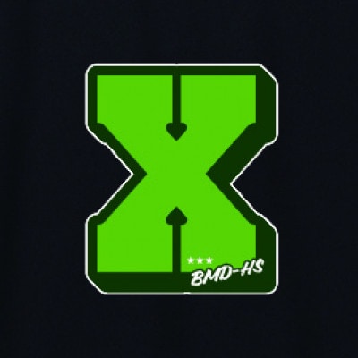 JTTA公認　卓球ユニフォーム【男女兼用(ドライ):XLサイズ】アルファベット　X　ブラック