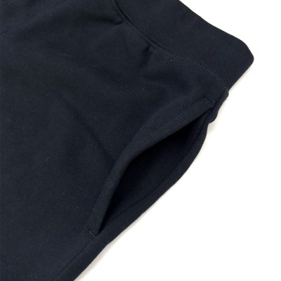 JTTA公認　卓球ユニフォーム【男女兼用:Sサイズ】スウェットゲームハーフパンツ　ブラック