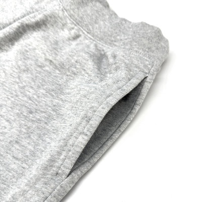 JTTA公認　卓球ユニフォーム【男女兼用:XXLサイズ】スウェットゲームハーフパンツ　杢グレー