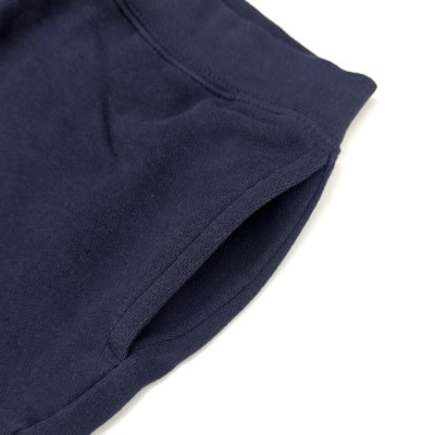 JTTA公認　卓球ユニフォーム【男女兼用:Mサイズ】スウェットゲームハーフパンツ　ディープネイビー