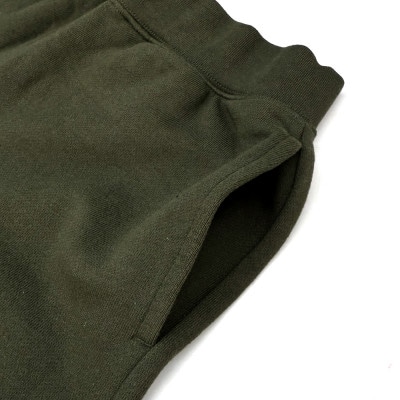 JTTA公認　卓球ユニフォーム【男女兼用:XLサイズ】スウェットゲームハーフパンツ　アーミーグリーン