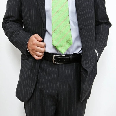 ビジネスベルト(シュリンクレザー)　2本セット