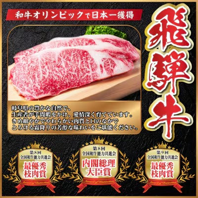 飛騨牛　厳選焼肉3種(肩ロース・カルビ・赤身)　計1.2kg(各400g) 黒毛和牛　小分け【配送不可地域：離島】