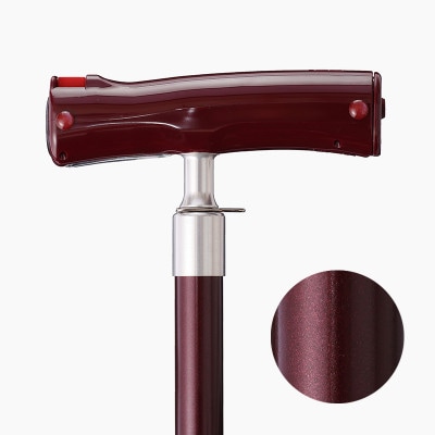 電動伸縮杖「のび太くん」ワインレッド(WR)