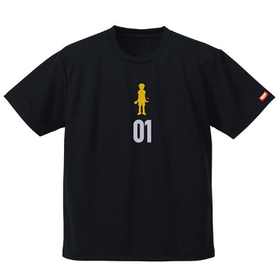 JTTA公認　卓球ユニフォーム【男女兼用(ドライ):Mサイズ】プレイヤー　01　ブラック