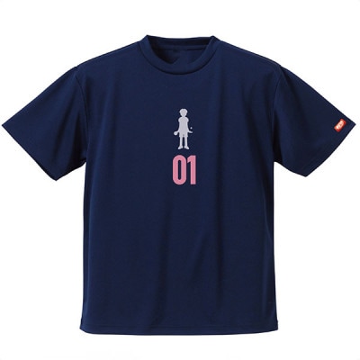 JTTA公認　卓球ユニフォーム【男女兼用(ドライ):Lサイズ】プレイヤー　01　ネイビー