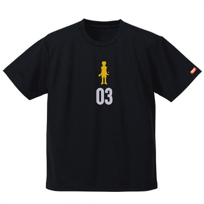 JTTA公認　卓球ユニフォーム【男女兼用(ドライ):Sサイズ】プレイヤー　03　ブラック