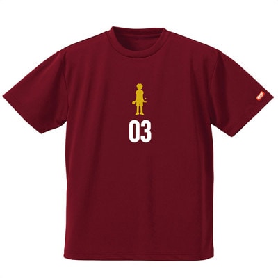 JTTA公認　卓球ユニフォーム【男女兼用(ドライ):Mサイズ】プレイヤー　03　バーガンディー