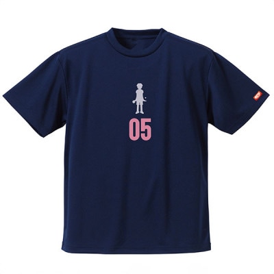 JTTA公認　卓球ユニフォーム【男女兼用(ドライ):Lサイズ】プレイヤー　05　ネイビー