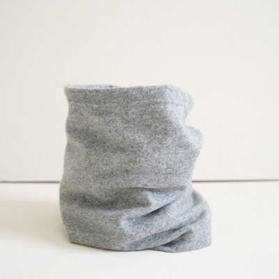 OLTAS カシミヤ100%ネックウォーマー　ライトグレー