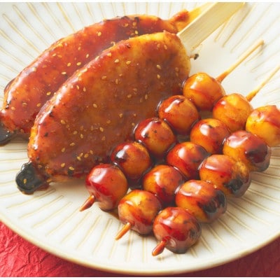 五平餅4本+はしまだんご(甘辛)10本セット【配送不可地域：離島】