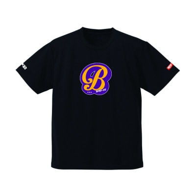 JTTA公認　卓球ユニフォーム【男女兼用(ドライ):Lサイズ】アルファベット　B　ブラック