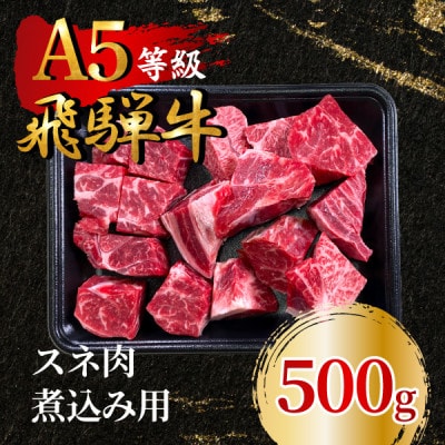 飛騨牛5等級 スネ肉煮込み用500g　FTA281【配送不可地域：離島】