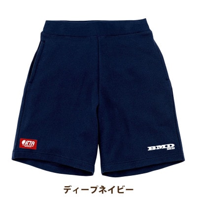 JTTA公認　卓球ユニフォーム【男女兼用:XLサイズ】スウェットゲームハーフパンツ　ディープネイビー