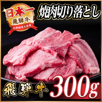 飛騨牛 焼肉切り落とし 約300g タレ付き 訳あり【冷蔵便】A4～A5等級 黒毛和牛【配送不可地域：離島】