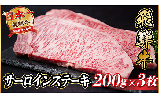 飛騨牛　サーロインステーキ約600g【冷蔵便】A4～A5等級【配送不可地域：離島】