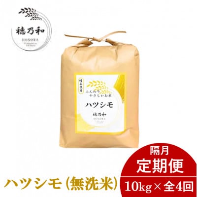 【発送月固定定期便】【先行予約】岐阜県産ハツシモ(無洗米)10kg【隔月定期便】全4回【配送不可地域：離島】