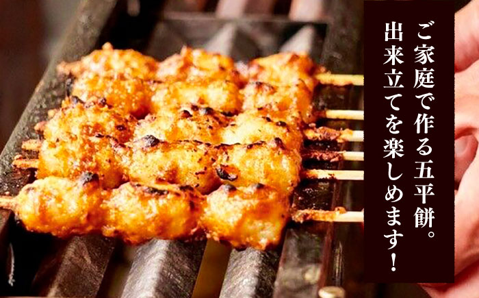 家庭で作る五平餅体験セット! 焼き器、秘伝の万能たれ×2、竹串10本付き / 砂糖醤油 くるみ 団子 濃厚 / 恵那市 / あまから [AUAE004]