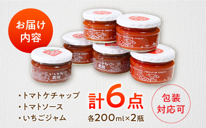 石川農園・愛情ぎゅっと詰め合わせセット / トマトケチャップ トマトソース パスタソース いちごジャム 国産 / 恵那市/クリエイティブファーマーズ [AUAH001]