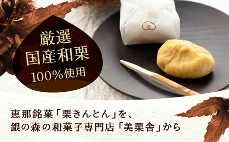 美栗舎の栗きんとん 10個入り / 栗 くり 栗きんとん くりきんとん 季節 秋 限定 栗 岐阜 セット 手土産 和菓子 スイーツ お菓子 / 恵那市 / 銀の森 [AUBG027] 10個入