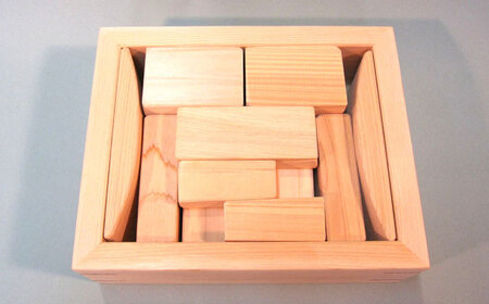 桧（ヒノキ）の積み木セット / つみき 積木 積み木 おもちゃ 玩具 知育玩具 / 恵那市 / はせ工房 [AUCH009]