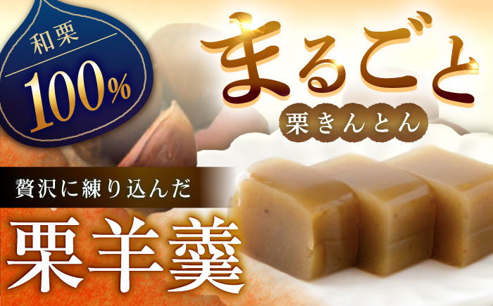 【年内配送】栗きんとん羊羹5入 / 栗きんとん 栗 くり 栗羊羹 羊羹 ようかん 和菓子 栗菓子 スイーツ ギフト 贈答 お取り寄せ / 恵那市 / 良平堂 [AUDB045]