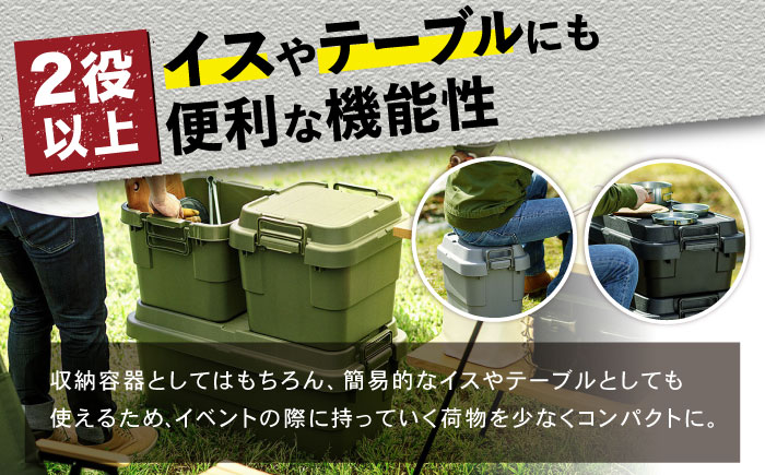 【選べるカラー】トランクカーゴ ブラック Mサイズ 1個アウトドア / 恵那市 / 東谷株式会社　明智流通センター [AUAD033] ブラック