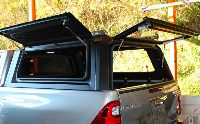 ROS FIELD トヨタ ハイラックス125系 キャノピー / 車 くるま カー用品 アウトドア レジャー / 恵那市 / ROYAL STAGE [AUEB018]