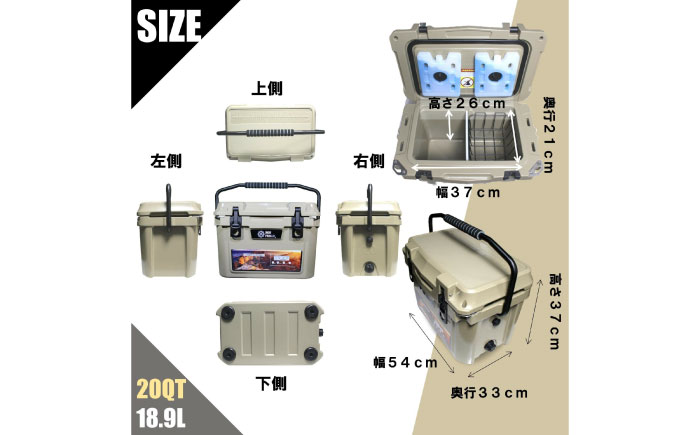 ROS FIELD クーラーボックス ピンク ハード 18.9L/20QT / キャンプ 災害 アウトドア / 恵那市 / ROYAL STAGE [AUEB030]