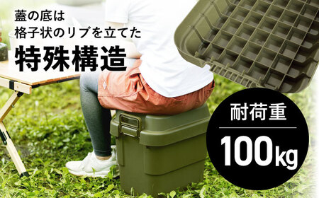 【選べるカラーとサイズ】アウトドア 収納ケース グリーン SSサイズ 2個組 / キャンプ ボックス 収納 アウトドア / 恵那市 /　東谷株式会社 明智流通センター [AUAD013] グリーン SS×2個