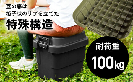 【選べるカラーとサイズ】アウトドア 収納ケース ブラック SSサイズ 2個組 / キャンプ ボックス 収納 アウトドア / 恵那市 / 東谷株式会社 明智流通センター [AUAD015] ブラック SS×2個