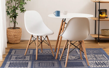 【選べるカラー】デザインチェア ルイス ホワイト 1脚 / 椅子 チェア インテリア 家具 / 恵那市 / 東谷株式会社 明智流通センター [AUAD048] ルイス ホワイト