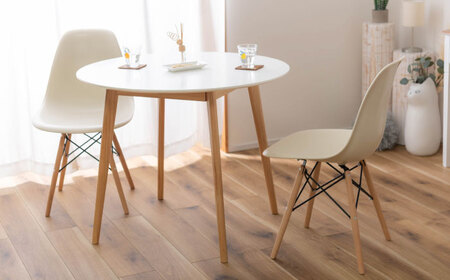 【選べるカラー】デザインチェア アイボリー 1脚 / 椅子 チェア インテリア 家具 / 恵那市 / 東谷株式会社 明智流通センター [AUAD049] アイボリー