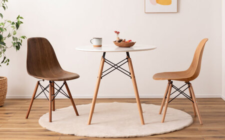 【選べるカラー】デザインチェア 木目プリント オーク 1脚 / 椅子 チェア インテリア 家具 / 恵那市 / 東谷株式会社 明智流通センター [AUAD053] オーク