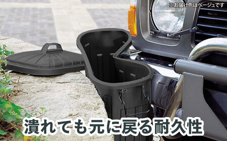 【選べるカラー】ペールカンのふた付きゴミ箱 60リットル ベージュ 1個 / ダストボックス ゴミ箱 ごみ箱 / 恵那市 / 東谷株式会社 明智流通センター [AUAD073] ベージュ