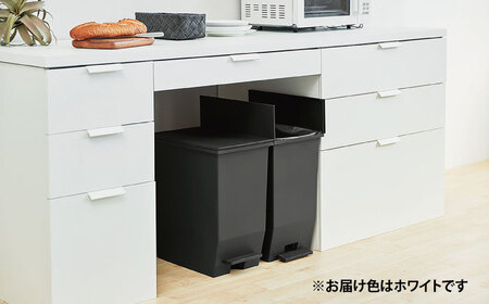 【選べるカラーとサイズ】コンパクト ペダルダストボックス 35リットル ホワイト 1個 / ダストボックス ゴミ箱 ごみ箱 / 恵那市 / 東谷株式会社 明智流通センター [AUAD090] ホワイト 35L