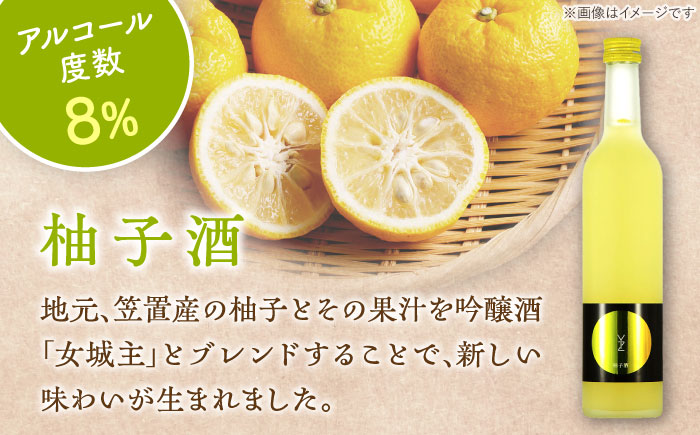 【年内配送】女城主 柚子酒 500ml / 日本酒 お酒 地酒 清酒 果実酒 / 恵那市 / 岩村醸造 [AUAK010]