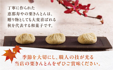 【着日指定要】【お申込みは12/21まで！】恵那寿やの栗きんとん 計12個（6個入×2箱）/ 栗 くり 栗きんとん 和菓子 / 恵那市 / 恵那寿や〈配送不可地域：北海道・青森・秋田・宮崎・鹿児島・沖縄・離島〉 [AUAS008] 12個入