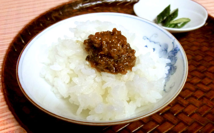 ふるさとの味 食べる味噌5個セット（あじめ味噌・しそ味噌）/ 味噌 みそ かける味噌 つける味噌 あじ味噌 ごはんのお供 / 恵那市 / 岩村山荘 [AUDO001]