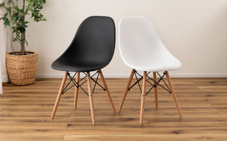 【選べるカラー】デザインチェア ルイス ブラック 1脚 / 椅子 チェア インテリア 家具 / 恵那市 / 東谷株式会社 明智流通センター [AUAD047] ルイス ブラック