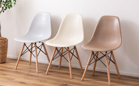 【選べるカラー】デザインチェア アイボリー 1脚 / 椅子 チェア インテリア 家具 / 恵那市 / 東谷株式会社 明智流通センター [AUAD049] アイボリー