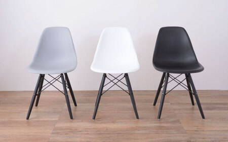 【選べるカラー】デザインチェア モノトーン ホワイト 1脚 / 椅子 イームズチェア ダイニング / 恵那市 / 東谷株式会社 明智流通センター [AUAD055] モノトーン ホワイト