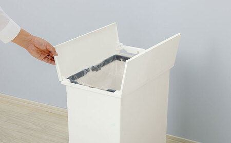 【選べるカラーとサイズ】コンパクト ペダルダストボックス 20リットル ホワイト 1個 / ダストボックス ゴミ箱 ごみ箱 / 恵那市 / 東谷株式会社 明智流通センター [AUAD088] ホワイト 20L