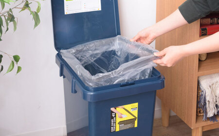 【選べるカラー】ごみ箱 連結 45L カーキ 2個組 / ダストボックス ゴミ箱 ごみ箱 / 恵那市 / 東谷株式会社 明智流通センター [AUAD093] カーキ