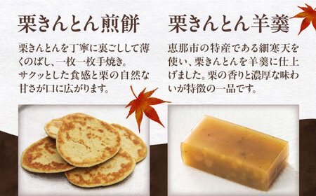 【年内配送】栗の贈り物 6種 計12個 / 栗 くり 栗きんとん 羊羹 ようかん 和菓子 納豆 なっとう / 恵那市 / 恵那寿や [AUAS005]