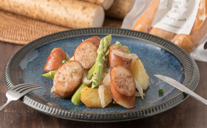 【年内配送】自然薯入フランク 5本入 / 自然薯 山芋 フランク / 恵那市 /水戸屋 [AUFZ005]