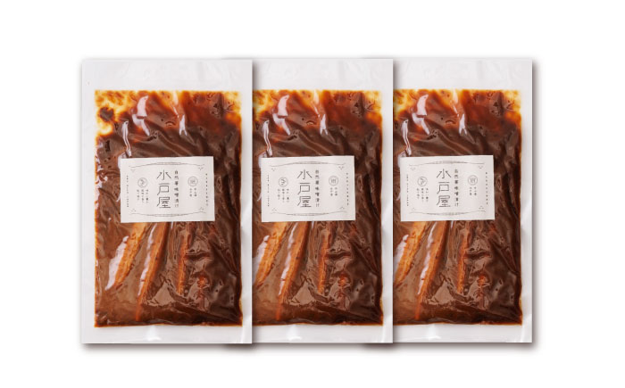 【年内配送】自然薯のみそ漬け 240g（80g×3）/ 自然薯 味噌 みそ みそ漬け 味噌漬け 漬物 漬け物 / 恵那市 / 水戸屋 [AUFZ011]