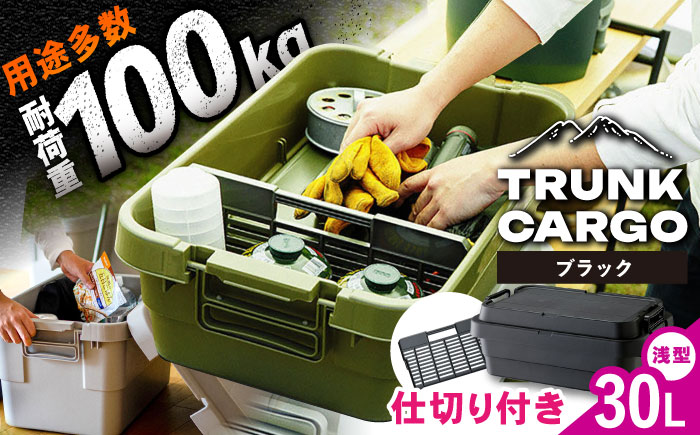 トランクカーゴ 専用仕切り板セット ブラック ロウタイプM1個 キャンプ ボックス 収納 アウトドア / 恵那市 / 東谷株式会社　明智流通センター [AUAD039] ブラック